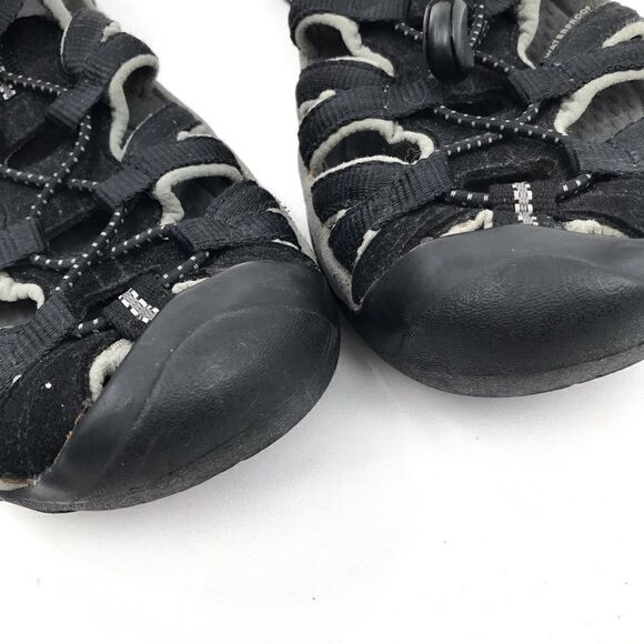 Keen Whisper Black Gray Waterproof Anti Odor Anatomic Footbed Performance Sandal - Picture 8 of 12